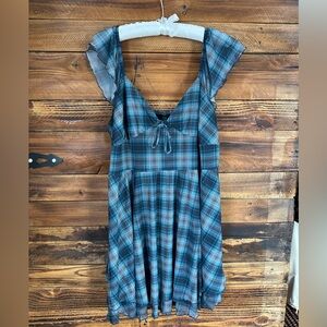 Wild Fable Plaid Smocked Dress XL